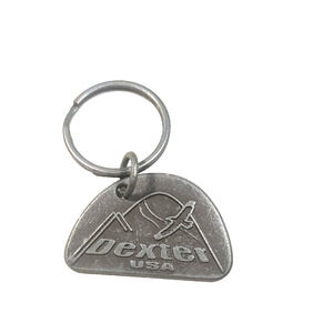 Dexter USA Shoe Company Maine Vintage Collectable Pewter Shoe Tag Keychain